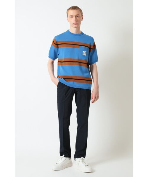 DAKS / ダックス その他トップス | ボーダーDDロゴニットTシャツ | 詳細3