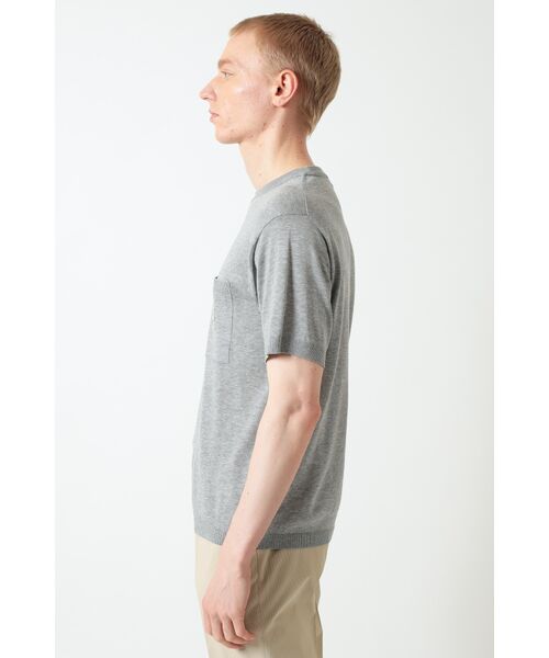 DAKS / ダックス その他トップス | DDロゴポケットニットTシャツ | 詳細1