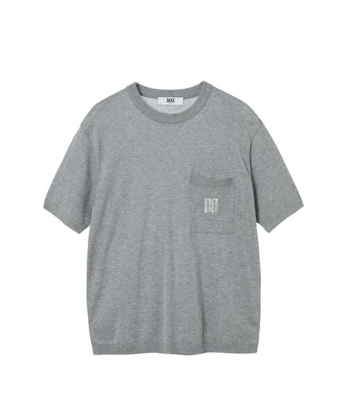 DAKS / ダックス その他トップス | DDロゴポケットニットTシャツ（グレー）