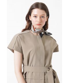 DAKS / ダックス その他 | 綿シルク トラベレーターストライプ スカーフ（ベージュ）