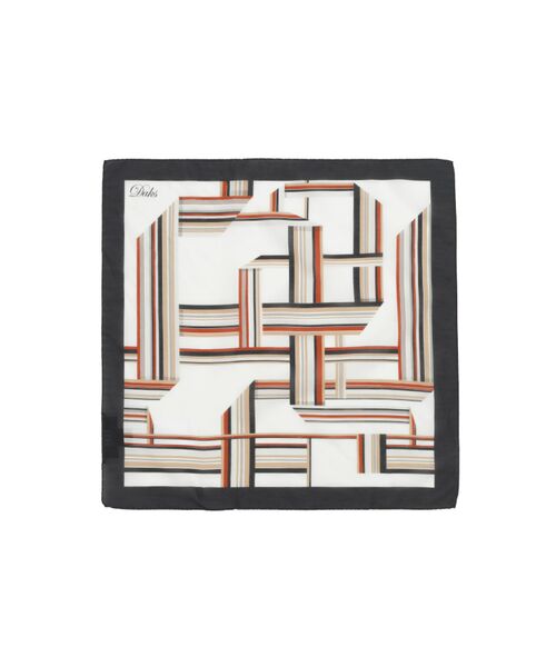 DAKS / ダックス その他 | 綿シルク トラベレーターストライプ スカーフ（ベージュ） | 詳細1