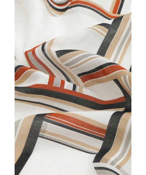 DAKS / ダックス その他 | 綿シルク トラベレーターストライプ スカーフ（ベージュ） | 詳細3