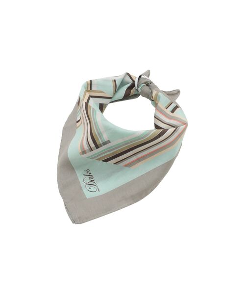 DAKS / ダックス その他 | 綿シルク トラベレーターストライプ スカーフ（グリーン）（グリーン）