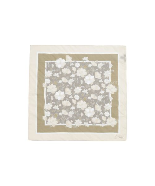 DAKS / ダックス その他 | 麻綿シルクフローラボヤージュ スカーフ（アイボリー） | 詳細1