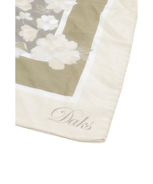 DAKS / ダックス その他 | 麻綿シルクフローラボヤージュ スカーフ（アイボリー） | 詳細2