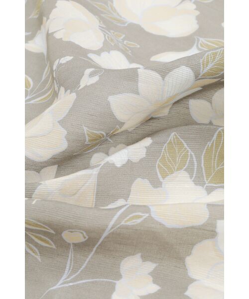 DAKS / ダックス その他 | 麻綿シルクフローラボヤージュ スカーフ（アイボリー） | 詳細3