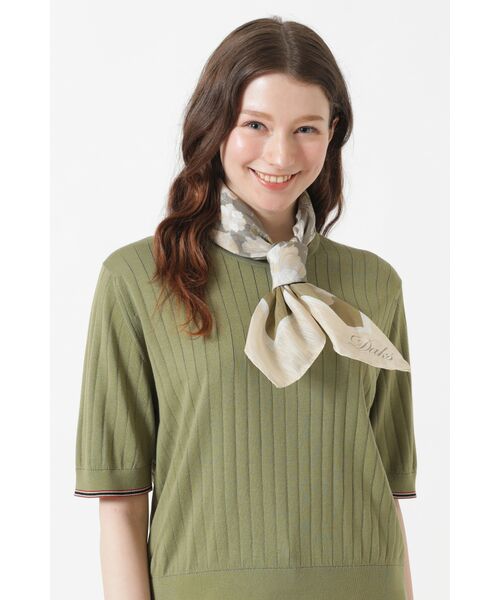 DAKS / ダックス その他 | 麻綿シルクフローラボヤージュ スカーフ（アイボリー）（アイボリー）