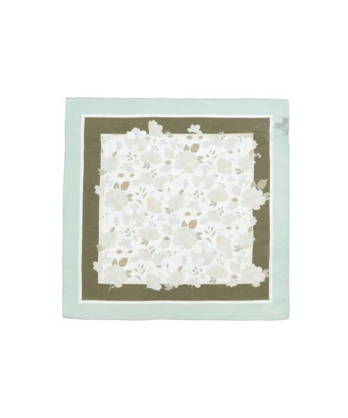 DAKS / ダックス その他 | 麻綿シルク フローラボヤージュプリント スカーフ（グリーン） | 詳細1