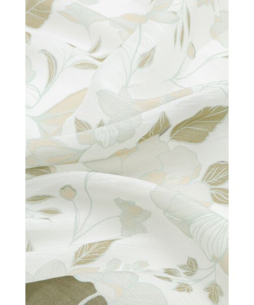 DAKS / ダックス その他 | 麻綿シルク フローラボヤージュプリント スカーフ（グリーン） | 詳細3