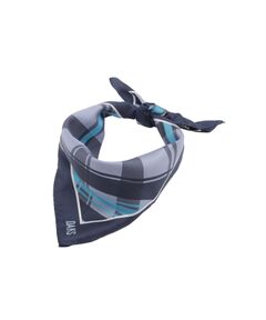 DAKS / ダックス その他 | シルク 50thブルーチェックプリント スカーフ