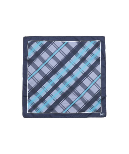 DAKS / ダックス その他 | シルク 50thブルーチェックプリント スカーフ | 詳細1
