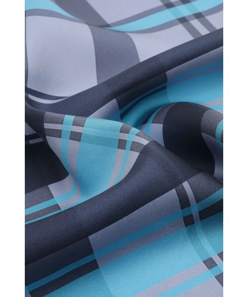 DAKS / ダックス その他 | シルク 50thブルーチェックプリント スカーフ | 詳細3