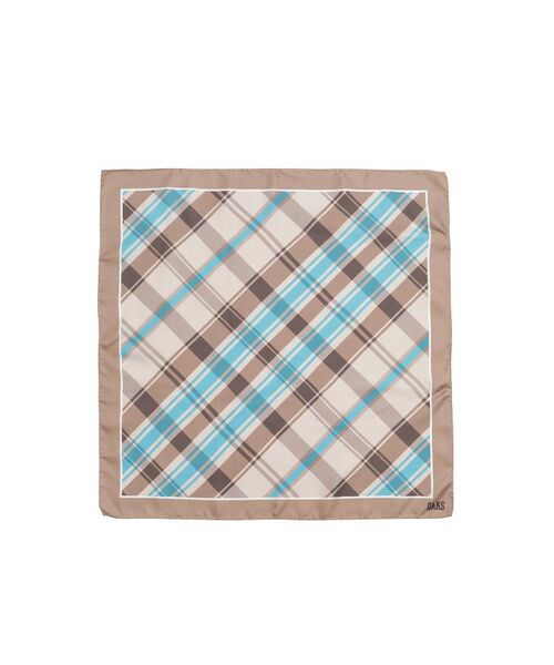 DAKS / ダックス その他 | シルク 50thベージュチェックプリント スカーフ | 詳細1