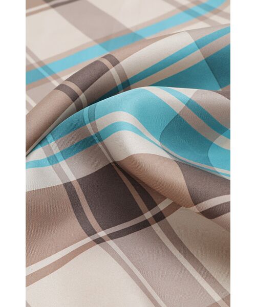 DAKS / ダックス その他 | シルク 50thベージュチェックプリント スカーフ | 詳細3