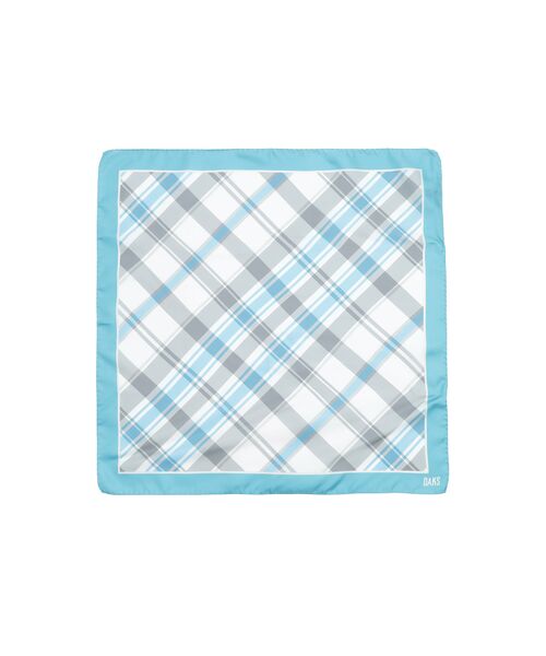 DAKS / ダックス その他 | シルク 50thホワイトチェックプリント スカーフ | 詳細1