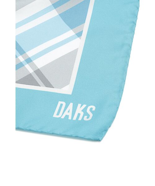 DAKS / ダックス その他 | シルク 50thホワイトチェックプリント スカーフ | 詳細2