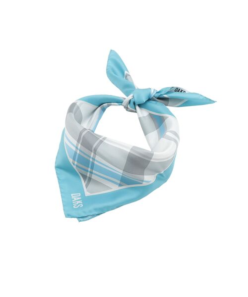 DAKS / ダックス その他 | シルク 50thホワイトチェックプリント スカーフ（50thホワイトチェック）