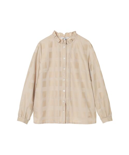 DAKS / ダックス シャツ・ブラウス | スタンドフリルシャドービッグチェック ブラウス | 詳細6