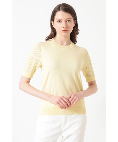 DAKS / ダックス その他トップス | コットン ポインテールコンビ プルオーバー（イエロー）
