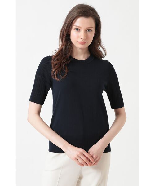 DAKS / ダックス その他トップス | コットン ポインテールコンビ プルオーバー（ネイビー）