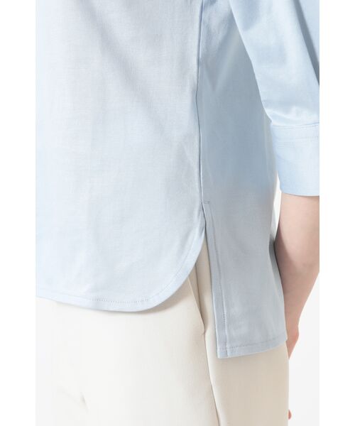 DAKS / ダックス その他トップス | ギザコットン天竺 カフス袖 スキッパーポロシャツ | 詳細7