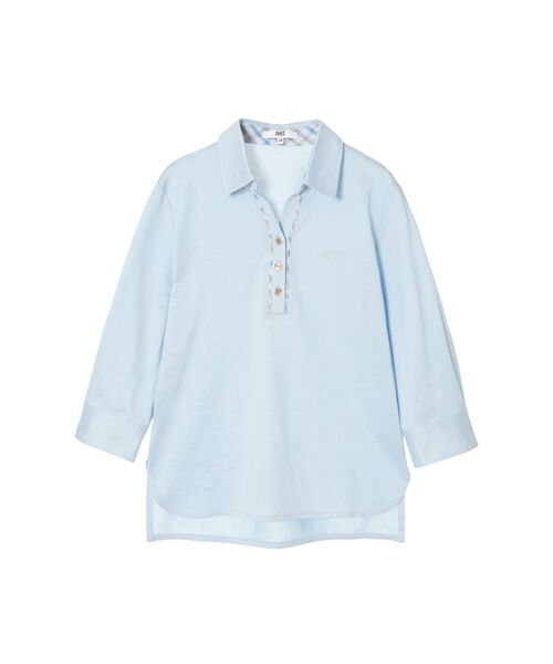 DAKS / ダックス その他トップス | ギザコットン天竺 カフス袖 スキッパーポロシャツ | 詳細8