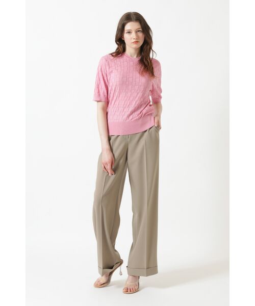 DAKS / ダックス その他 | JOHN SMEDLEY FOR DAKSコットン アイレットチェック 半袖ニット | 詳細2
