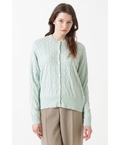 DAKS / ダックス その他 | JOHN SMEDLEY FOR DAKSコットン アイレットチェック カーディガン