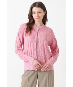 DAKS / ダックス その他 | JOHN SMEDLEY FOR DAKSコットン アイレットチェック カーディガン