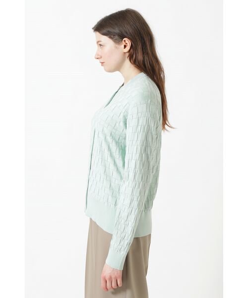DAKS / ダックス その他 | JOHN SMEDLEY FOR DAKSコットン アイレットチェック カーディガン | 詳細1