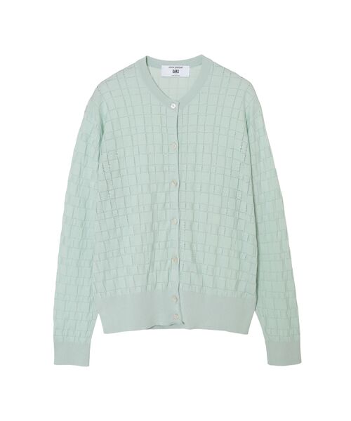 DAKS / ダックス その他 | JOHN SMEDLEY FOR DAKSコットン アイレットチェック カーディガン | 詳細4