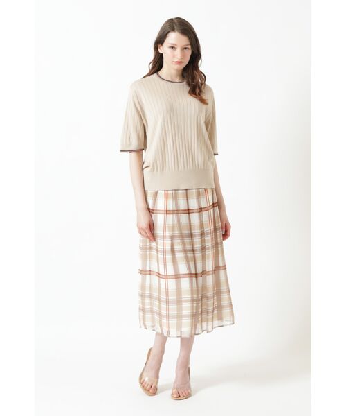 DAKS / ダックス その他 | JOHN SMEDLEY FOR DAKSコットン 配色ライン 半袖リブニット | 詳細2