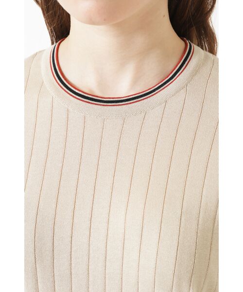 DAKS / ダックス その他 | JOHN SMEDLEY FOR DAKSコットン 配色ライン 半袖リブニット | 詳細3