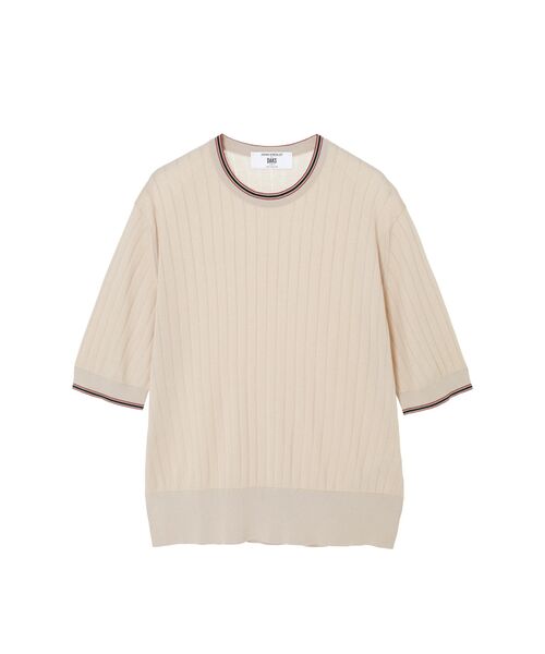 DAKS / ダックス その他 | JOHN SMEDLEY FOR DAKSコットン 配色ライン 半袖リブニット | 詳細5