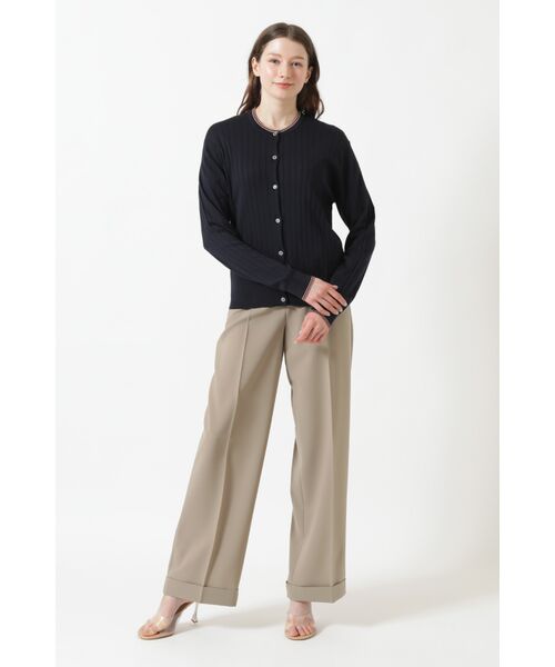 DAKS / ダックス その他 | JOHN SMEDLEY FOR DAKSコットン 配色ラインリブカーディガン | 詳細2