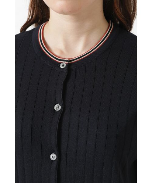 DAKS / ダックス その他 | JOHN SMEDLEY FOR DAKSコットン 配色ラインリブカーディガン | 詳細3