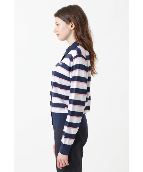 DAKS / ダックス その他 | JOHN SMEDLEY FOR DAKSコットン襟付きボーダーカーデ | 詳細1