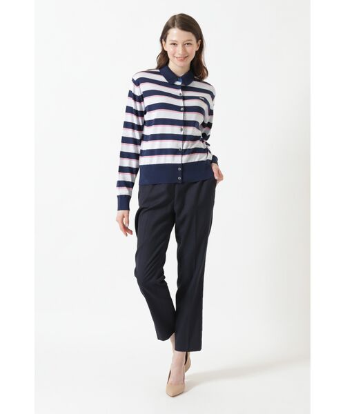 DAKS / ダックス その他 | JOHN SMEDLEY FOR DAKSコットン襟付きボーダーカーデ | 詳細2