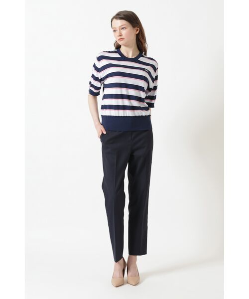 DAKS / ダックス その他 | JOHN SMEDLEY FOR DAKSコットン配色ボーダー半袖ニット | 詳細2