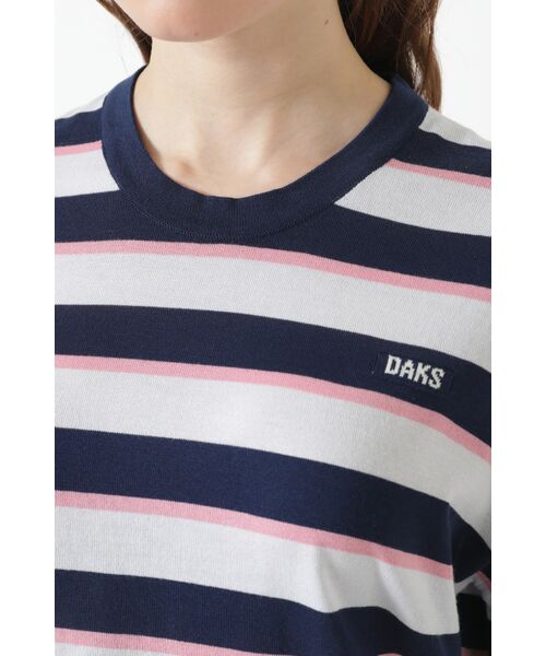 DAKS / ダックス その他 | JOHN SMEDLEY FOR DAKSコットン配色ボーダー半袖ニット | 詳細3