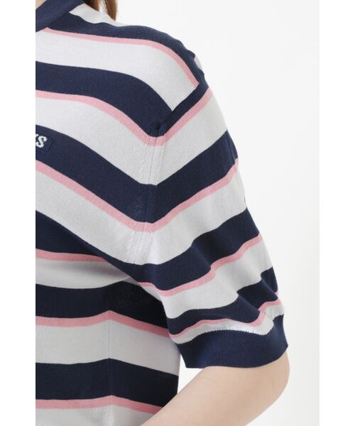 DAKS / ダックス その他 | JOHN SMEDLEY FOR DAKSコットン配色ボーダー半袖ニット | 詳細4