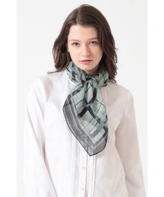 DAKS / ダックス その他 | シルクウォーターチェックプリント スカーフ