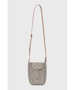 DAKS / ダックス その他 | ナイロン×牛革 ハウスチェック 縦型ショルダーバッグ