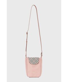 DAKS / ダックス その他 | ナイロン×牛革 ハウスチェック 縦型ショルダーバッグ