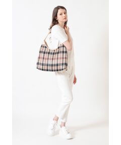 DAKS / ダックス その他 | 【軽量】ポリエステル ハウスチェック ホーボーショルダーバッグ