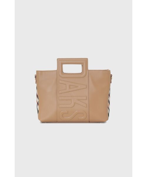 DAKS / ダックス その他 | 上質牛革×ナイロン ハウスチェック ショルダーバッグ（ベージュ）