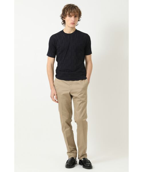 DAKS / ダックス その他 | JOHN SMEDLEY FOR DAKSコットン アイレットチェック半袖ニット | 詳細3