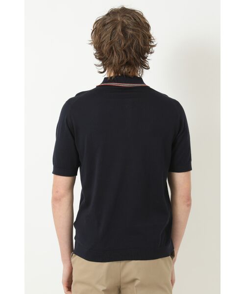 DAKS / ダックス その他 | JOHN SMEDLEY FOR DAKSコットン 配色ライン半袖ポロニット | 詳細2