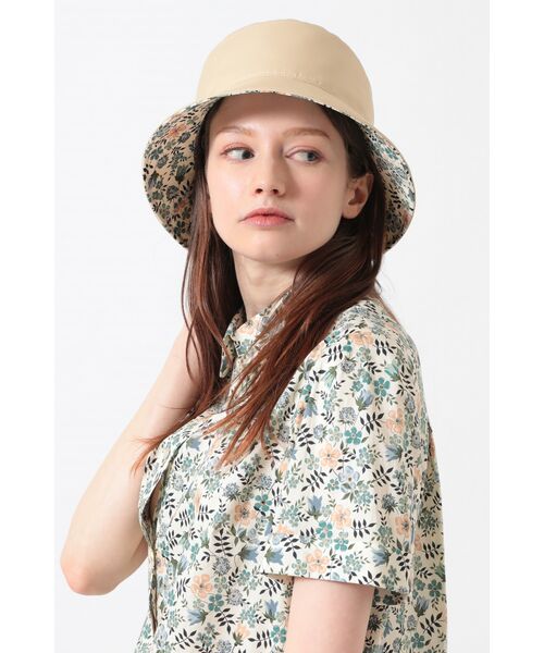 DAKS / ダックス その他 | 【リバティプリント】綿混リバーシブルハット（カーキ）