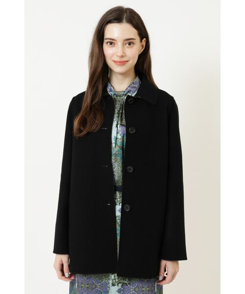 DAKS / ダックス その他アウター | チェックリバーステンカラーウールコート（10/ブラック）